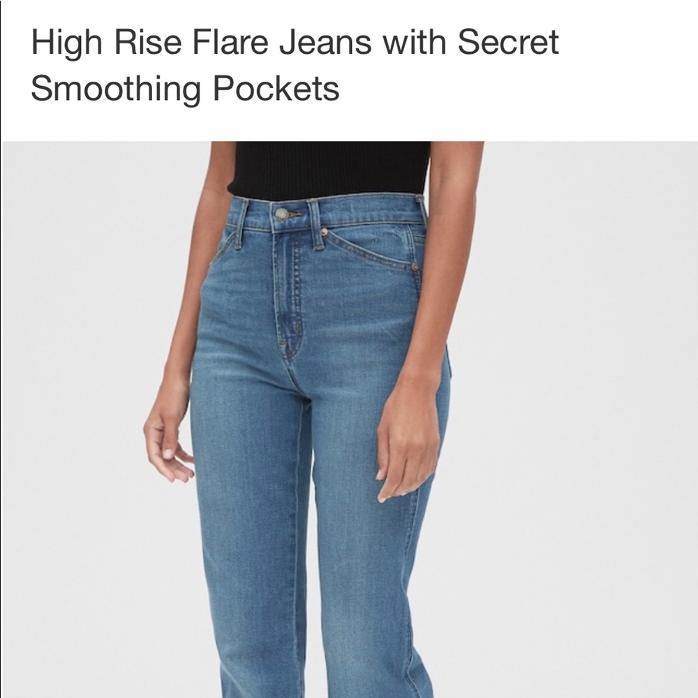 GAP High Rise Flare Jeans 10/30